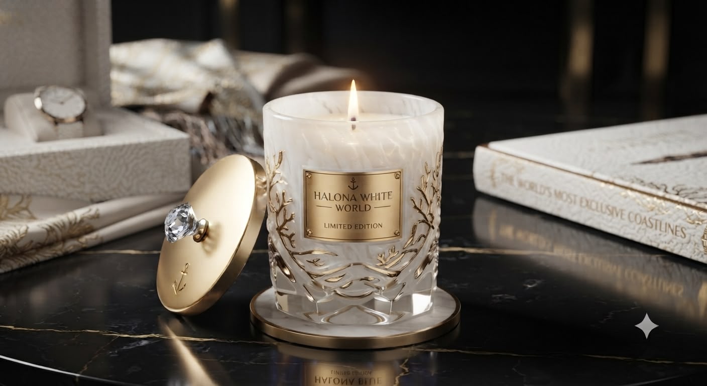 Halona White World – Limited Edition Candle